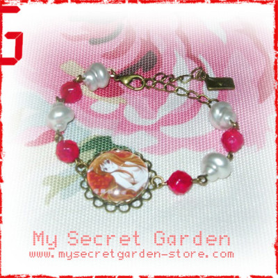 Spice And Wolf 狼と香辛料 Holo anime Cabochon Bronze Bracelet  Spice And Wolf 狼と香辛料 Holo anime Cabochon Bronze Bracelet